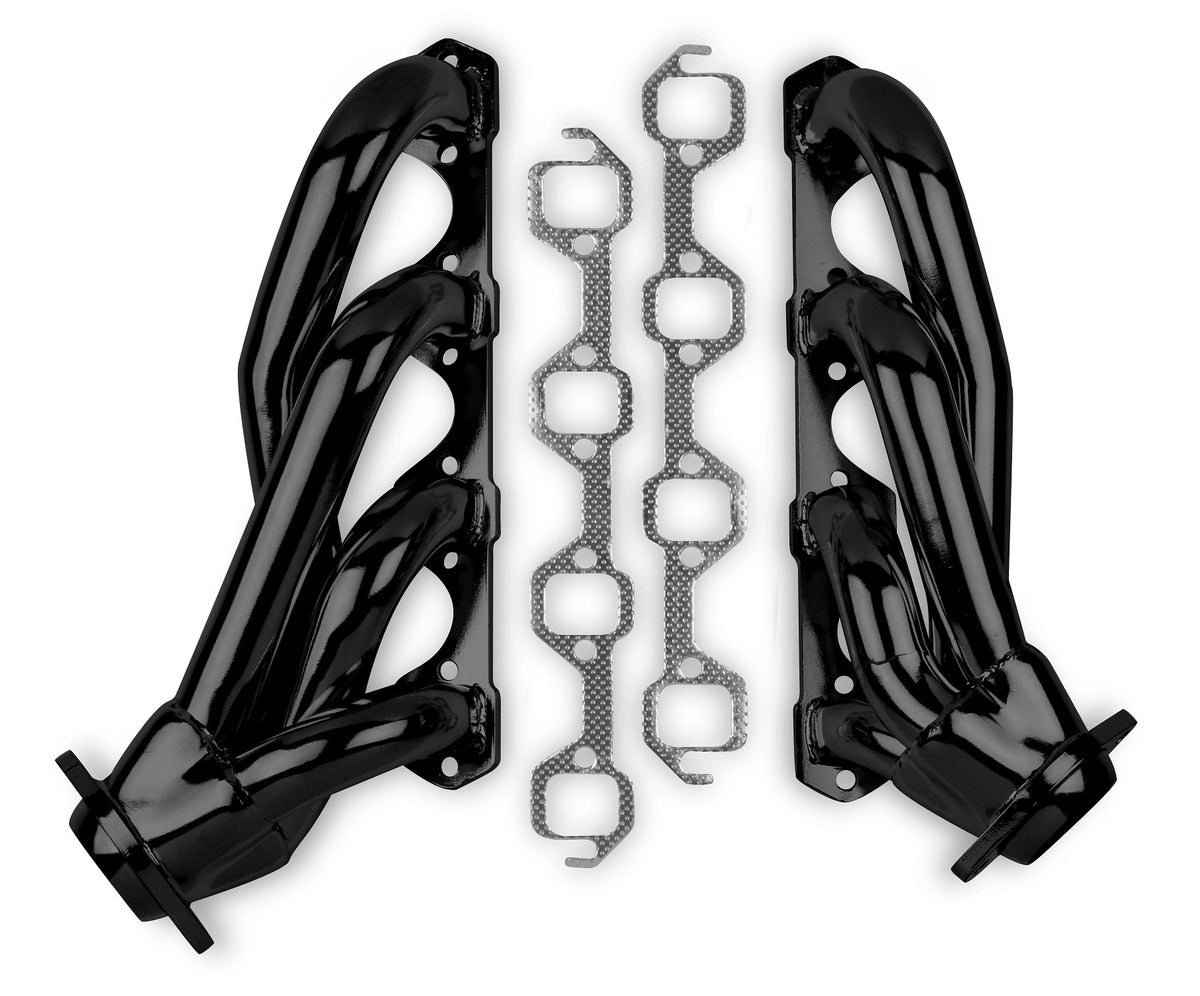 HEADER,SBF,1 5/8",289/5.0L,SHORTY,64-73 MUSTANG,FAIRLANE,ETC,2 1/2",BLACK
