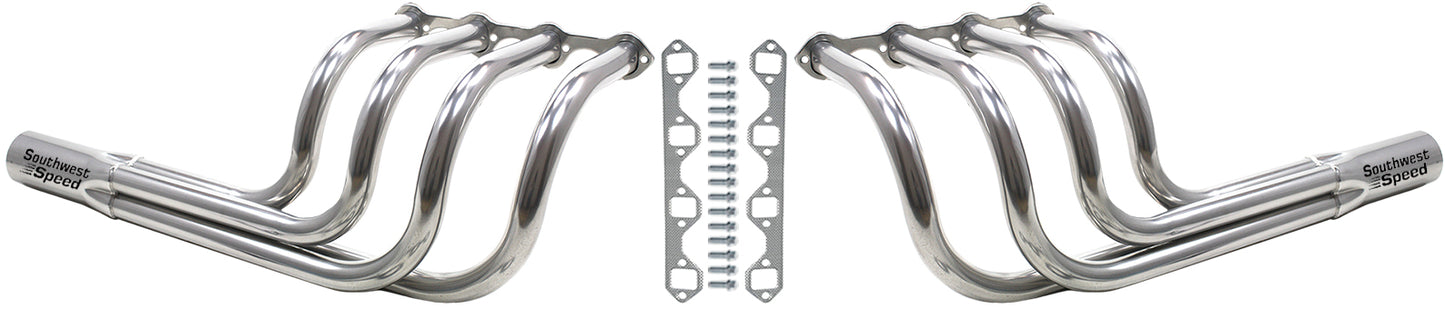 HEADER,SBF,1 5/8",T-BUCKET FENDERLESS CLASSIC ROADSTER,3 1/2",POLISHED STAINLESS