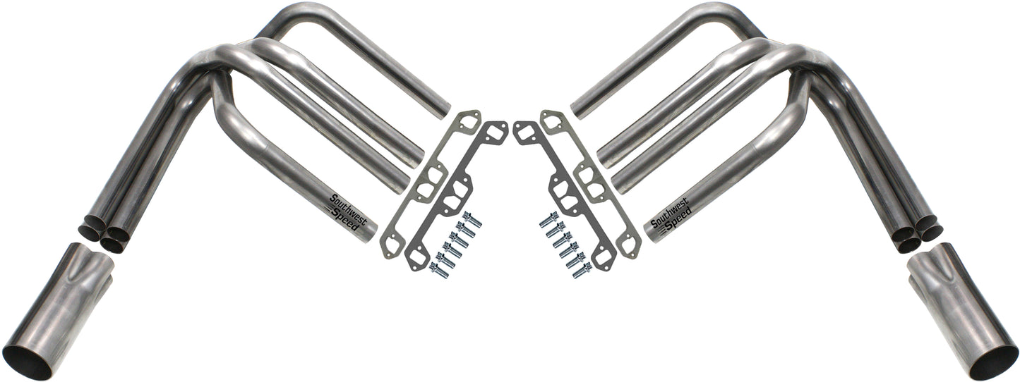 HEADER KIT,SB MOPAR,1 5/8",SPRINT STYLE,3" COLLECTORS