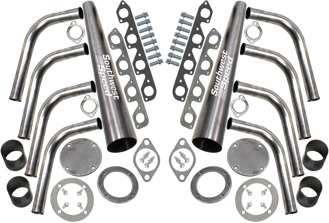 HEADER KIT,FORD 351C 2 BBL,1 7/8",LAKE STYLE,2 1/2",3 1/2" COLLECTORS