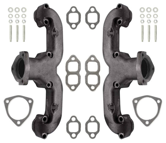 EXHAUST MANIFOLDS,SBC,RAM HORN,CAST,PAIR