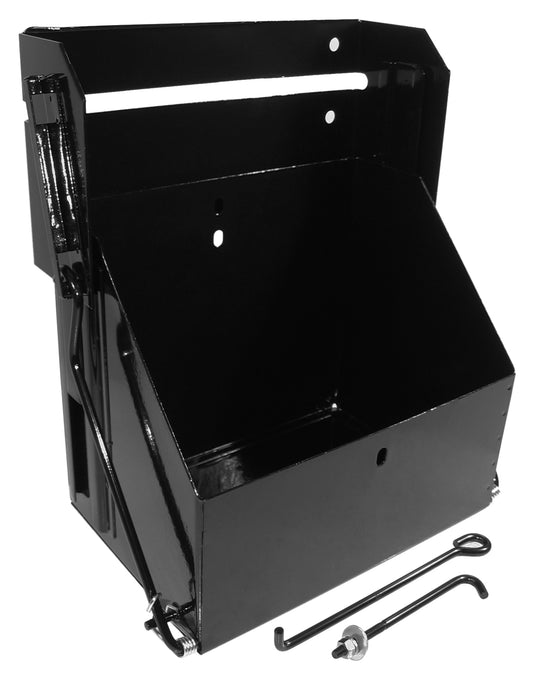 BATTERY BOX,DROP OUT,SS,BLACK
