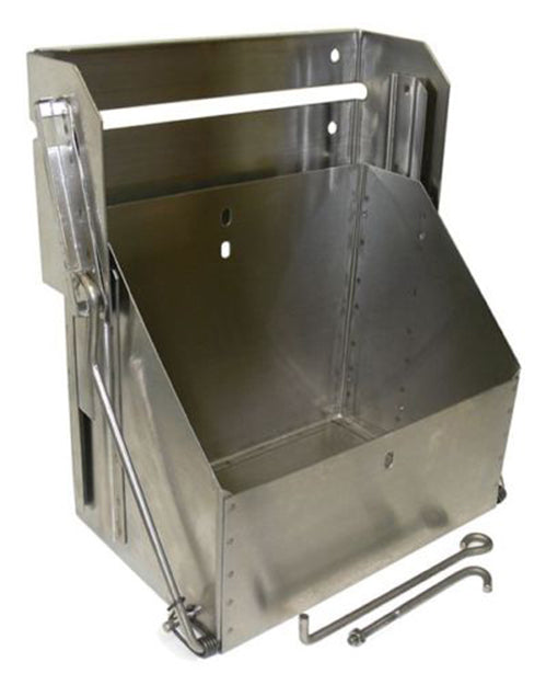 BATTERY BOX,DROP OUT,STAINLESS STEEL