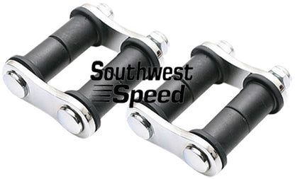 SHACKLE KIT,FRONT,32 FORD,CHROME,PAIR,1 3/4" CENTERS