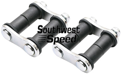 SHACKLE KIT,FRONT,32 FORD,CHROME,PAIR,2" CENTERS