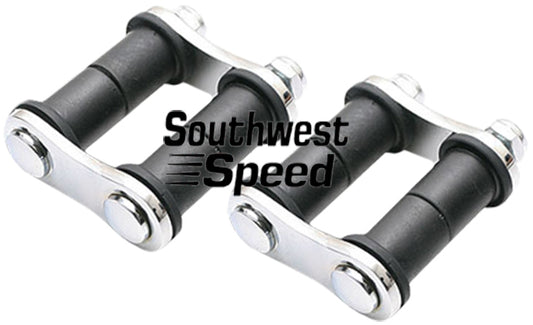 SHACKLE KIT,FRONT,32 FORD,CHROME,PAIR,2" CENTERS