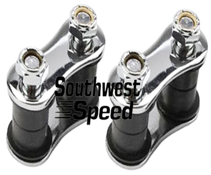 SHACKLE KIT,FRONT,32 FORD,CHROME,PAIR,2" CENTERS