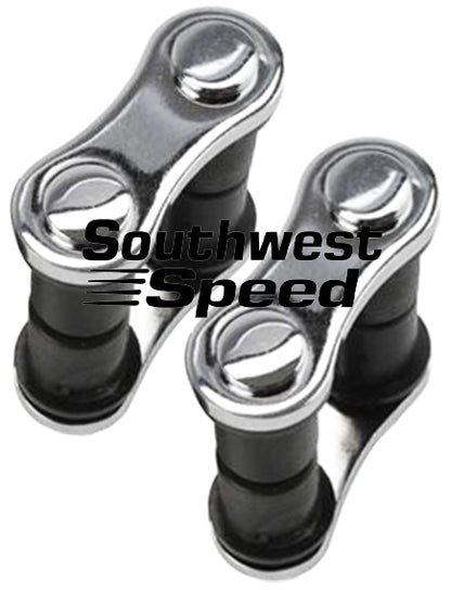 SHACKLE KIT,FRONT,32 FORD,CHROME,PAIR,2" CENTERS