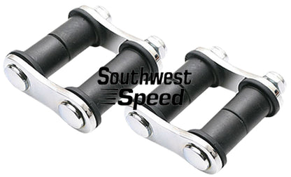 SHACKLE KIT,FRONT,32 FORD,CHROME,PAIR,2 1/4" CENTERS