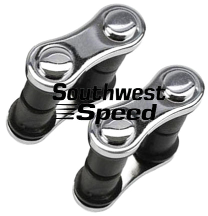 SHACKLE KIT,FRONT,32 FORD,CHROME,PAIR,2 1/4" CENTERS