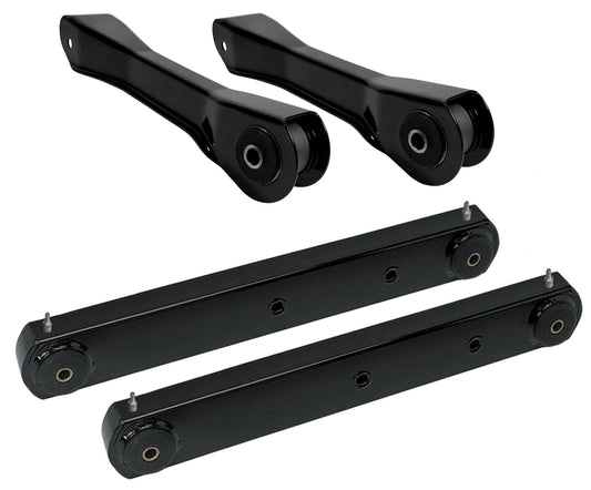 UPPER & LOWER REAR TRAILING ARM SET,BOXED LOWERS,64-67 CHEVELLE
