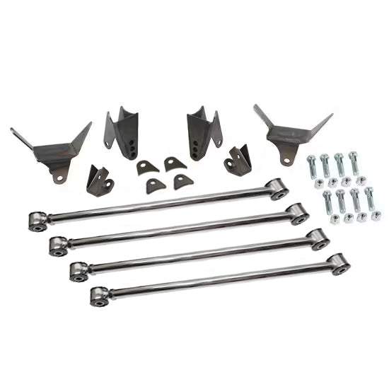 4 LINK KIT,TRIANGULATED,32 FORD,POLISHED