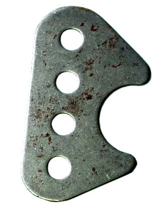 RADIUS ROD BRACKET,1/2 BORE,4 HOLE, 1/8"