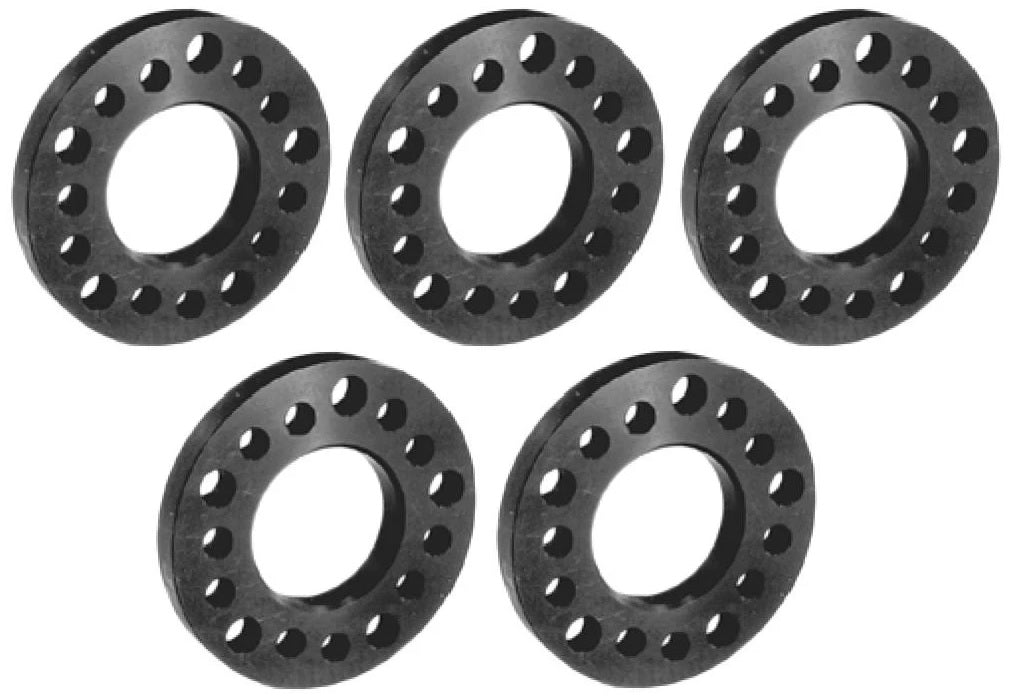 WHEEL SPACER SET,ALUMINUM,MULTI-PATTERN,1/4",3/8",1/2",3/4",AND 1"