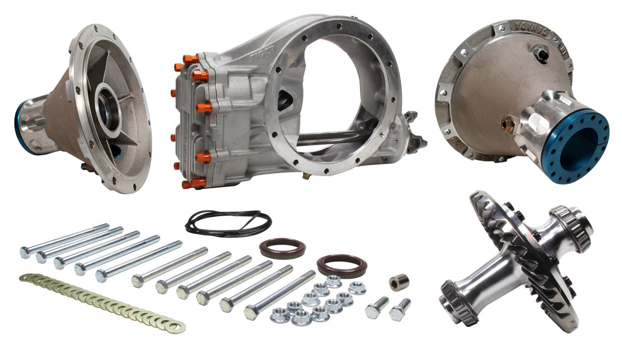 QUICK CHANGE REAR END ASSEMBLY,MAG,TIGER,CTD BELLS,LOW DRAG,NO TUBES