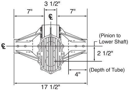 QUICK CHANGE REAR END ASSEMBLY,STEEL TUBE,ALUM,7" TOYOTA,3.78