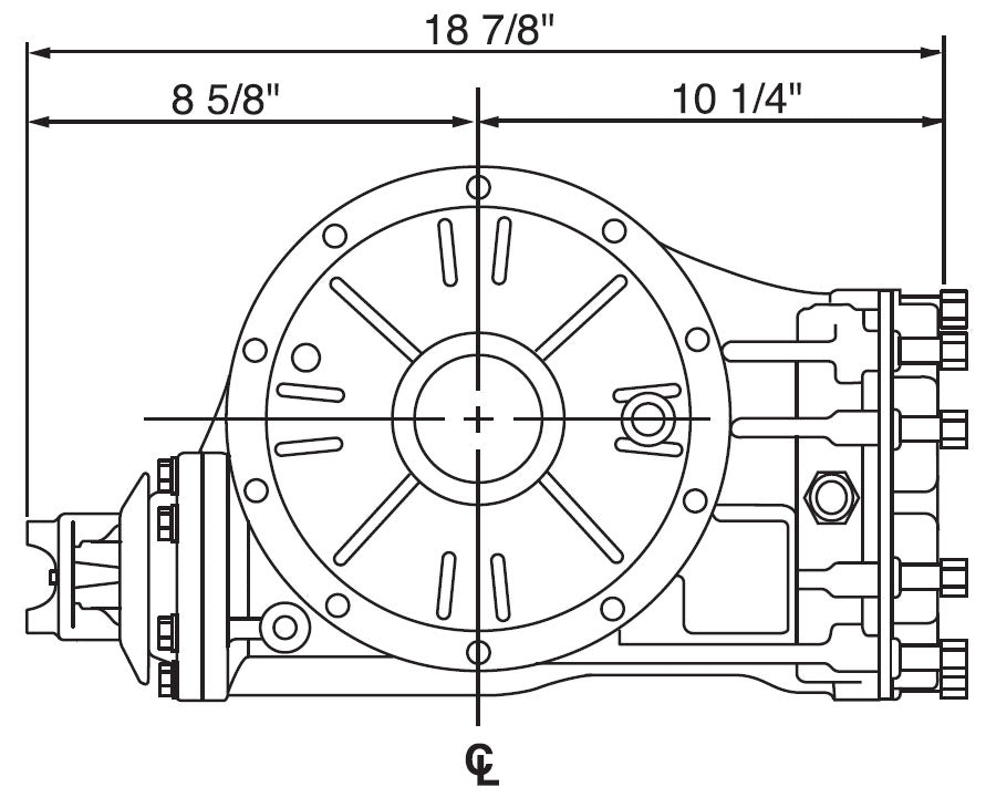 QUICK CHANGE REAR END ASSEMBLY,STEEL TUBE,MAG,BG,28 SPLINE,3.78