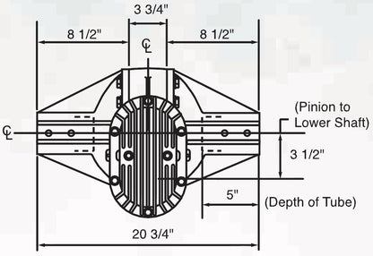 QUICK CHANGE REAR END ASSEMBLY,STREET ROD,10" CHAMP,60",HD.