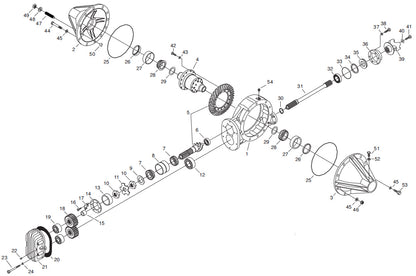 QUICK CHANGE REAR END ASSEMBLY,STREET ROD,10" CHAMP,60",HD.