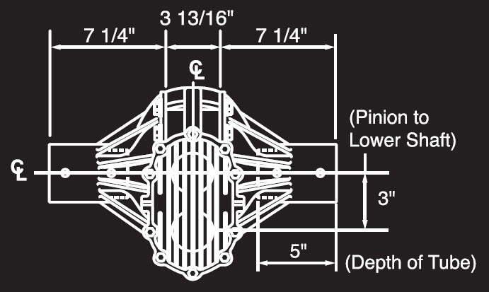 QUICK CHANGE REAR END ASSEMBLY,STREET ROD,8.38 V-8,56