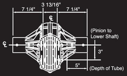 QUICK CHANGE REAR END ASSEMBLY,STREET ROD,8.38 V-8,56",POLISH