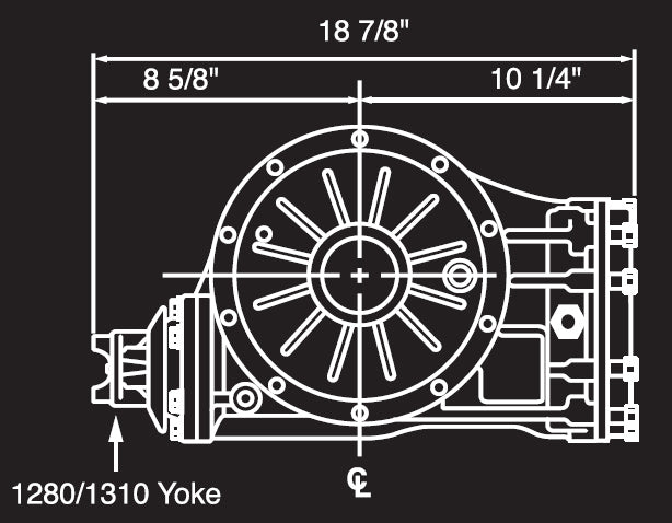 QUICK CHANGE REAR END ASSEMBLY,STREET ROD,8.38 V-8,56",POLISH