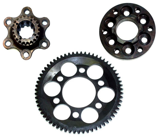 3 PC FLYWHEEL ASSY,SBF,HTD,STEEL BERT