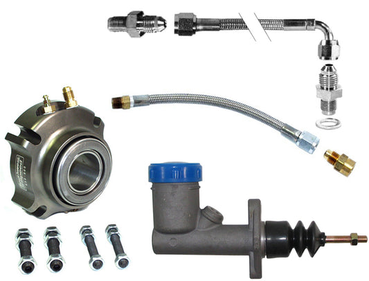 HYDRAULIC THROW-OUT BEARING ASSEMBLY,RACING,WITH MASTER CYLINDER,LINE,& BLEEDER