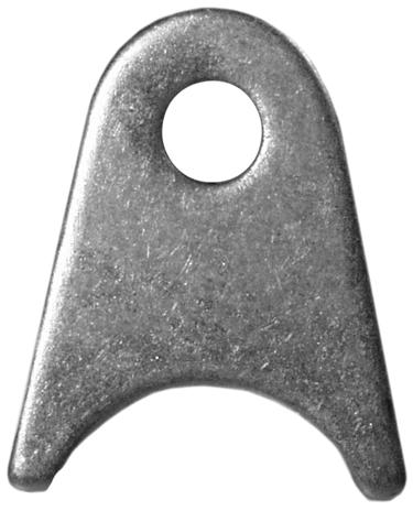 WELD TAB,1/8 THK,1/2 HOLE,7/8 T,NOTCHED