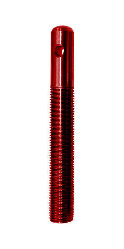 HOOD PIN STUD ONLY,ALUMINUM,RED