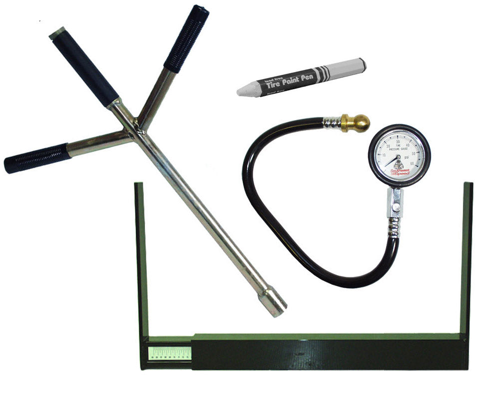 RACER PIT KIT,LUG WRENCH,STAGGER GAUGE,+