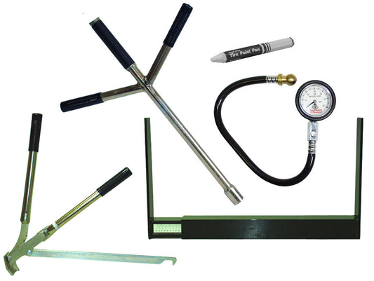 DELUXE PIT KIT,BEAD BREAKER,WRENCH,GAUGE