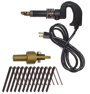 IDEAL TIRE GROOVING IRON KIT WITH 12 BLADES,#4