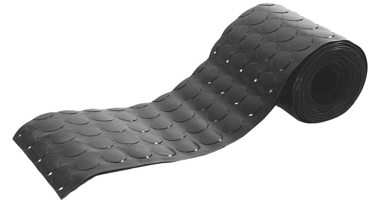 RONDEL VINYL MAT,36" WIDE,PER FOOT,BLACK