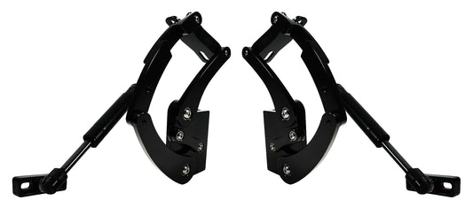 HOOD HINGES,55-56 CHEVY,BLACK