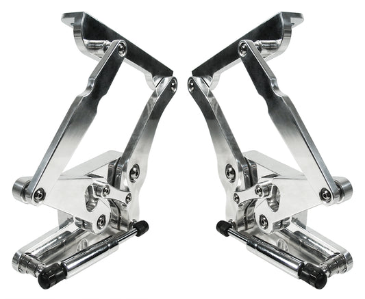 HOOD HINGES,64-66 MUSTANG,POLISHED