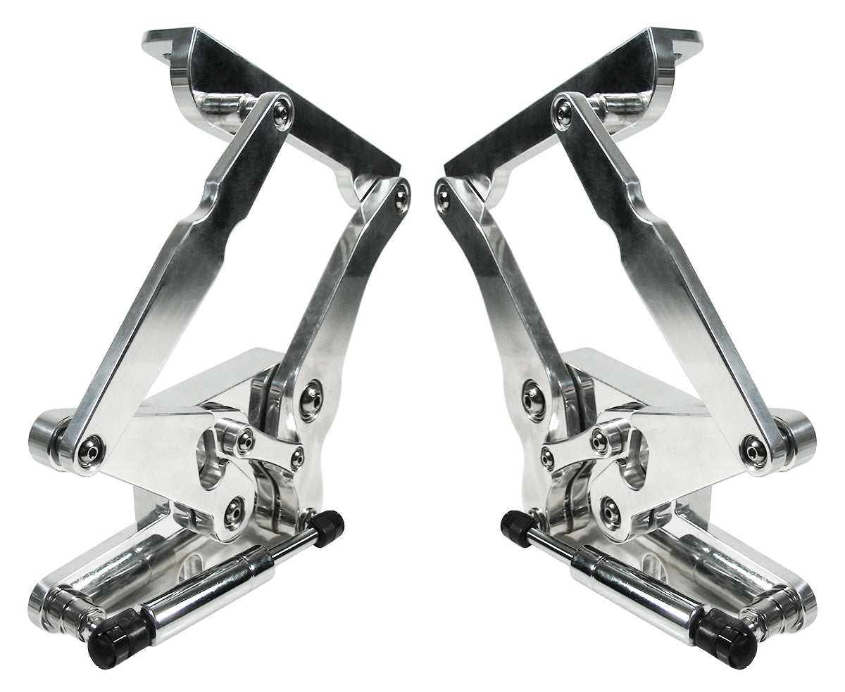 HOOD HINGES,64-66 MUSTANG,FG,POLISHED