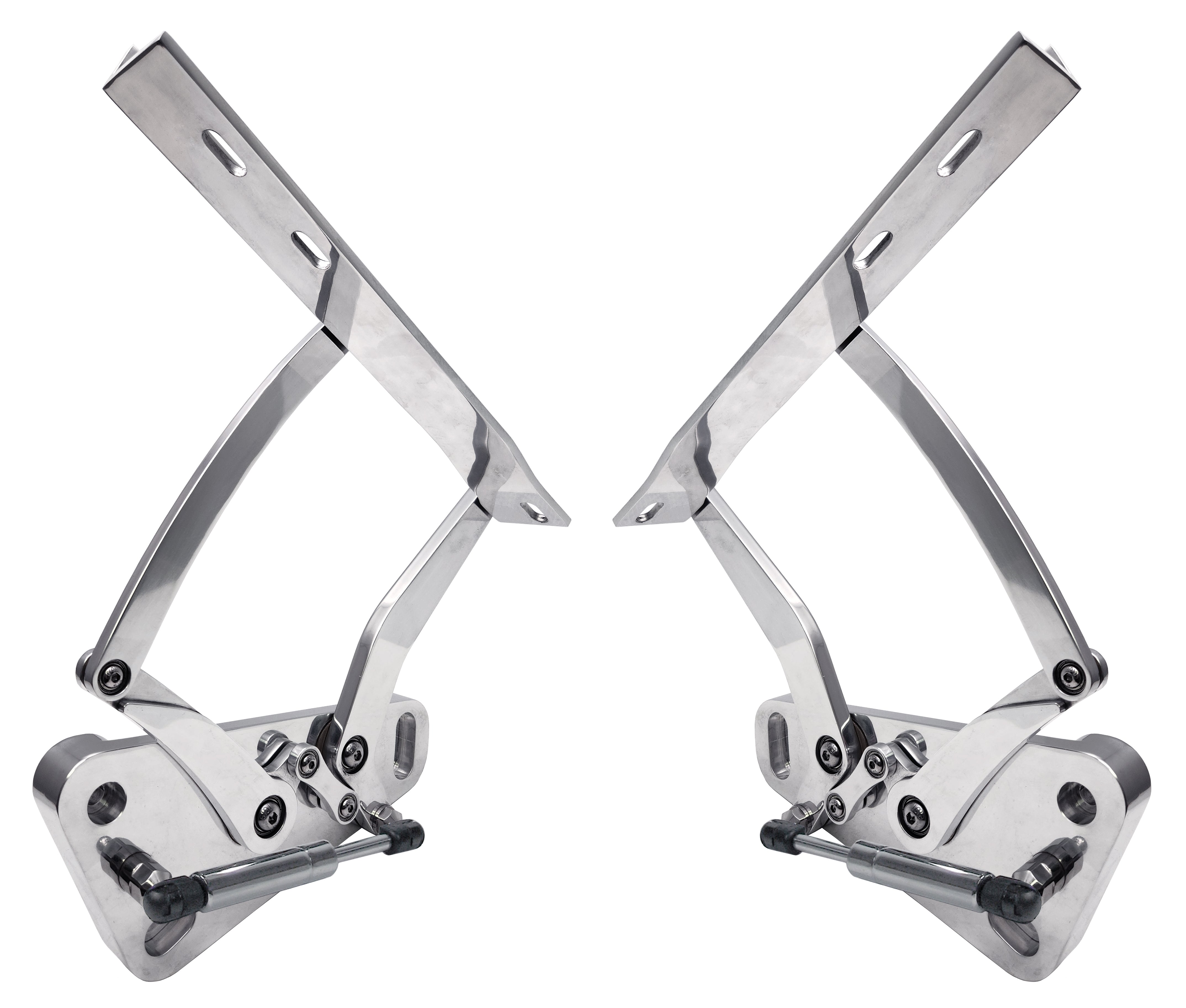 HOOD HINGES,73-80 CHEVY TRUCK,FG,POLISHED – Southwest Speed