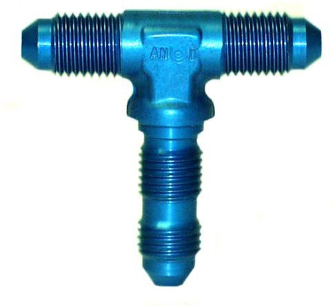 ALUM BULKHEAD TEE,-4 AN