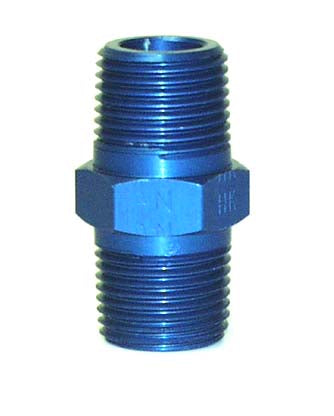 ALUM PIPE NIPPLE,1/2 NPT MALE,1/2 NPT MA