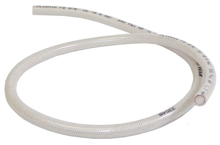 BRAIDED CLEAR VINYL HOSE,5/8" ID