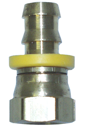 HOSE END,BRASS,BARBED,3/8 HOSE,#8    STR