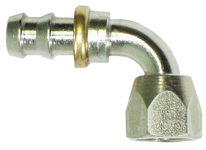 HOSE END,STEEL,BARBED,1/2 HOSE,#8     90