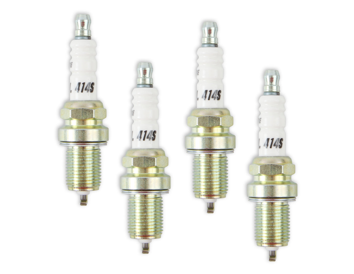 SPARK PLUGS,SHORTY,14MM,GASK,.750,HEAT RANGE 4,4 PKG