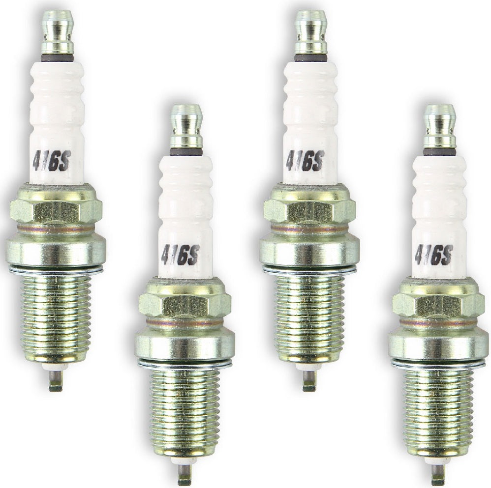 SPARK PLUGS,SHORTY,14MM,GASK,.750,HEAT RANGE 6,4 PKG