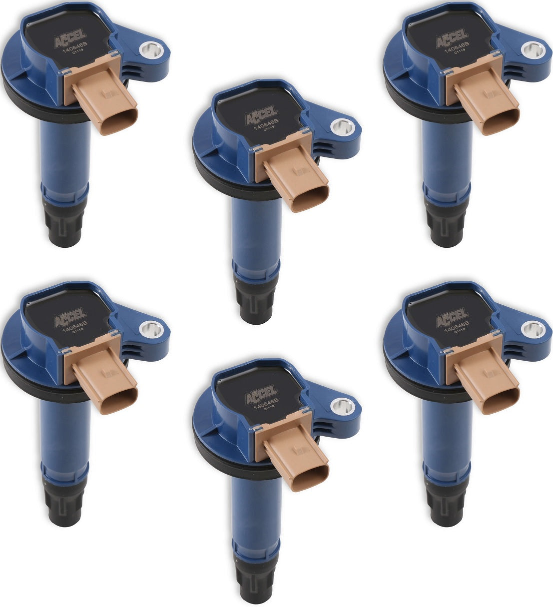 COIL,BLUE,FORD ECO-BOOST 3.5L V6,6-PK