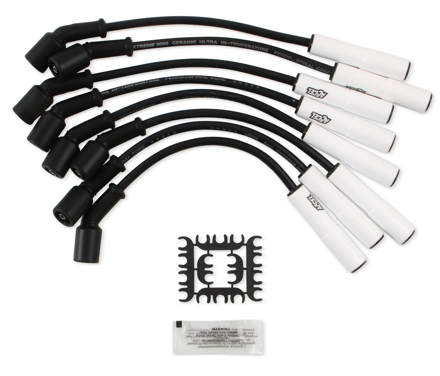 SPARK PLUG WIRE SET,EXTREME 9000 CERAMIC BOOT,GM 4.8/5.3/6.0/6.2L