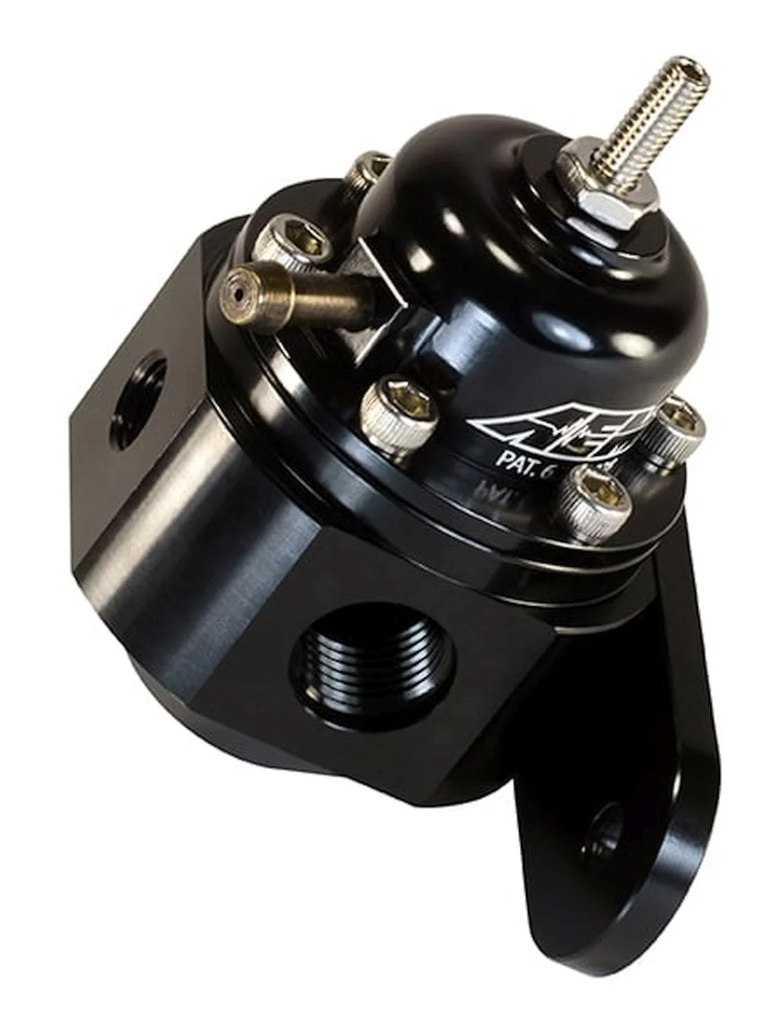 FUEL PRESSURE REGULATOR,UNIVERSAL,ADJUSTABLE,BLACK