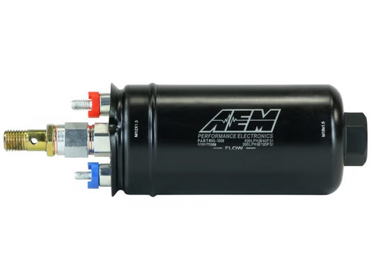 FUEL PUMP,ELECTRIC,INLINE,400LPH,18X1.5 FEMALE IN,12X1.5 MALE OUT,GAS,METHANOL,E