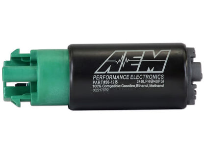 FUEL PUMP,ELECTRIC,INTANK,340LPH,8MM SLIP ON OUTLET,GAS,METHANOL,E85 COMPATIBLE